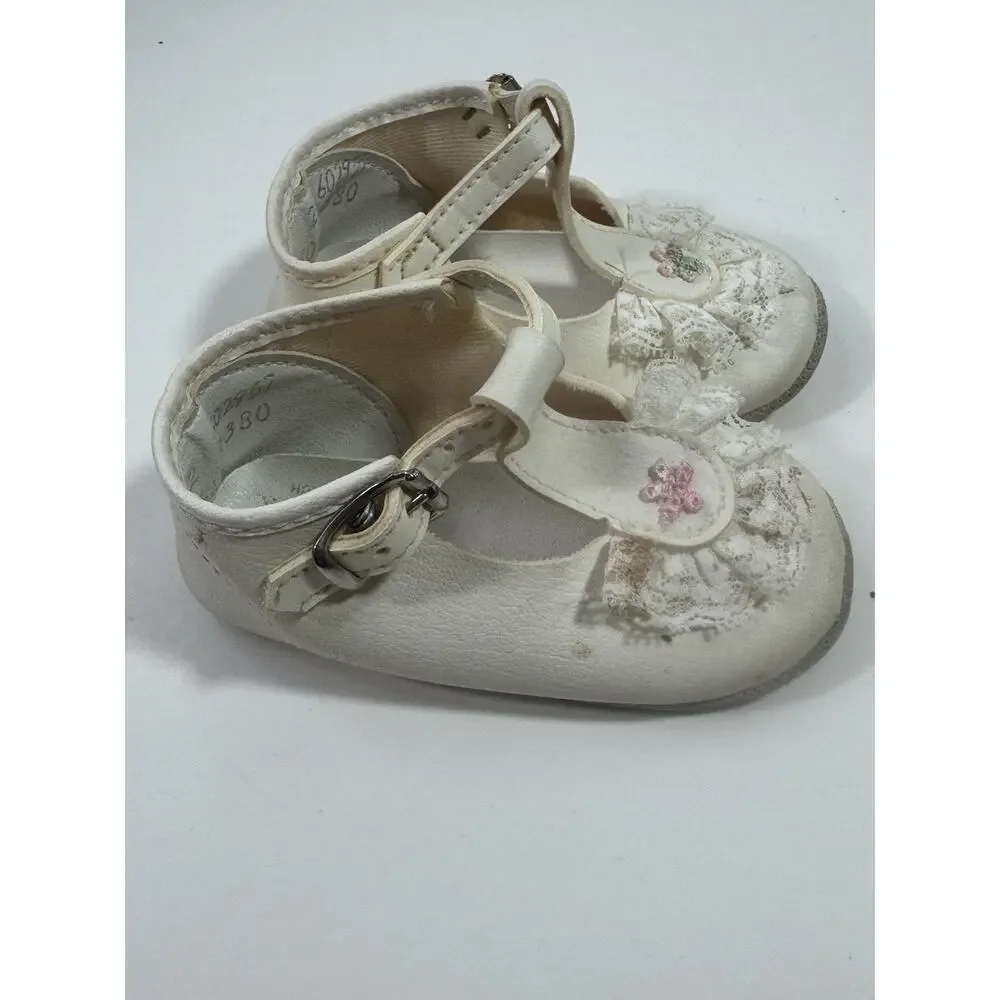Vintage Baby Shoes Mrs. Day’s Ideal Baby Shoe 7-9 Mo New In Box + T Strap Shoes